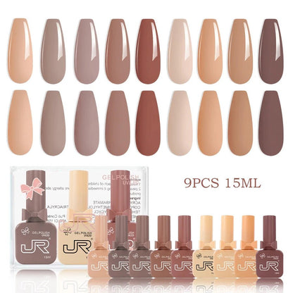 Colección Nude & Pink – Esmaltes en Gel UV/LED (9 uds)